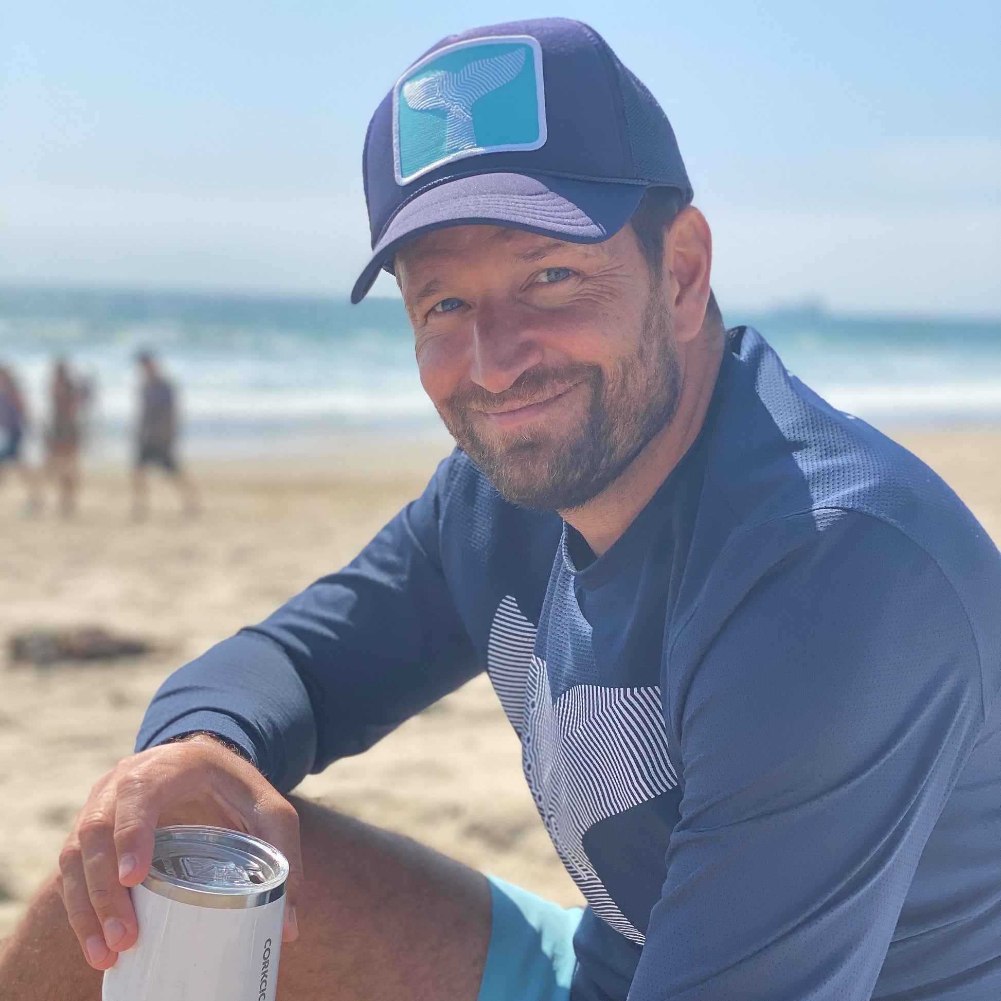 Gray Whale Gin Trucker Hat with Patch