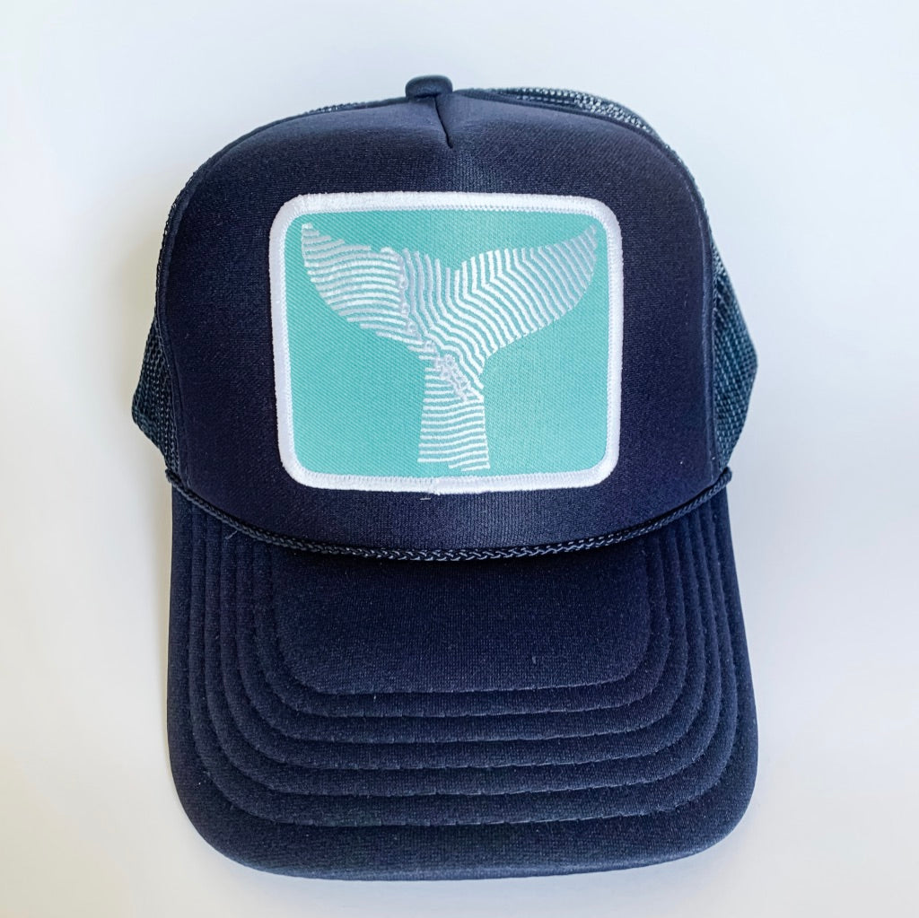 Gray Whale Gin Trucker Hat with Patch
